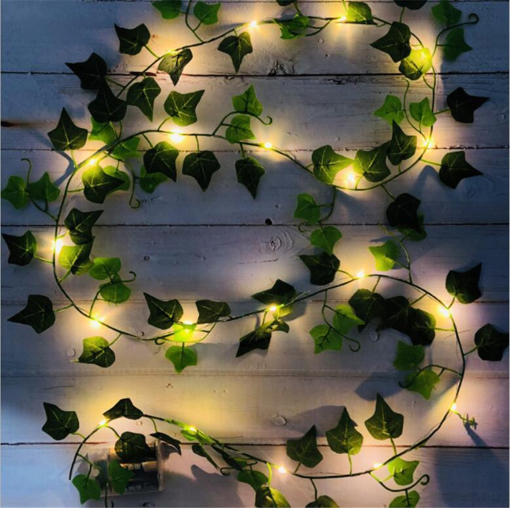 Green Leaf String Lights