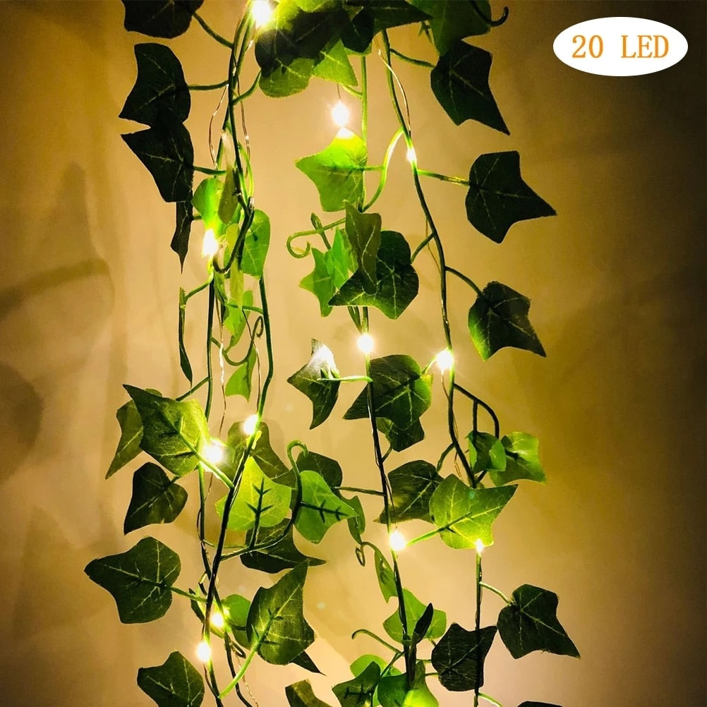 Green Leaf String Lights