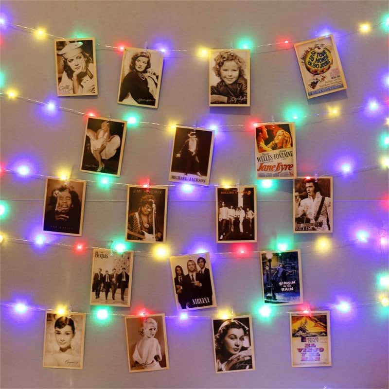 Pixie Lights - LED String Lights with Clips (Multiple Colors Available)