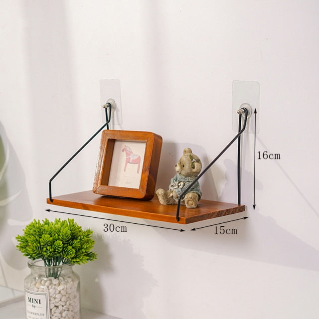 Nordic Wooden Floating Shelves