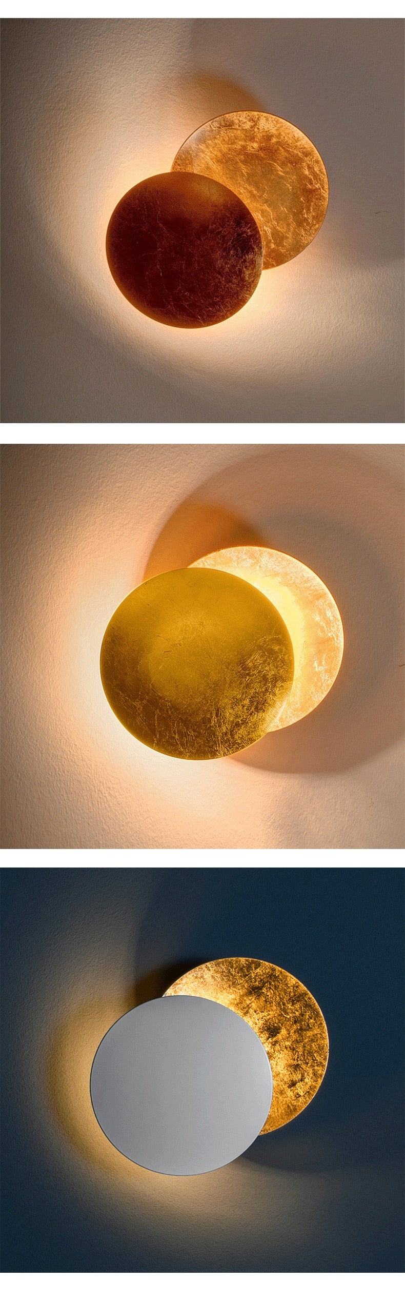 Solar Eclipse Sconce -- Nordic Modern LED Wall Lamp