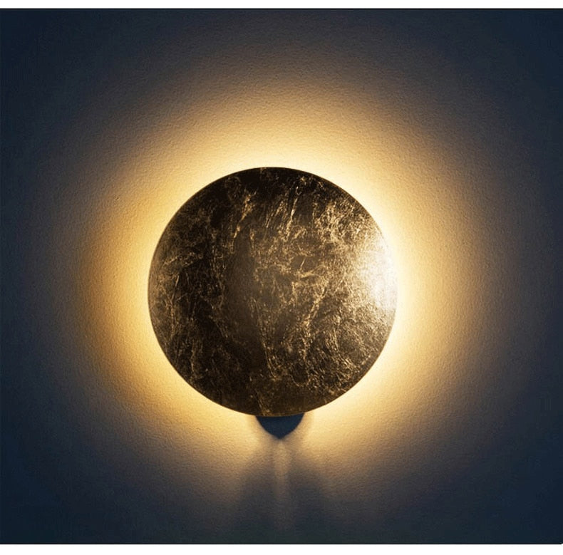 Solar Eclipse Sconce -- Nordic Modern LED Wall Lamp