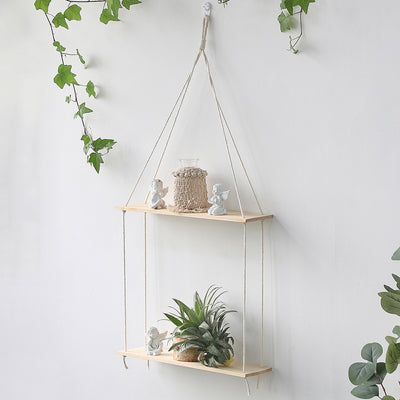 Macrame Floating Shelves