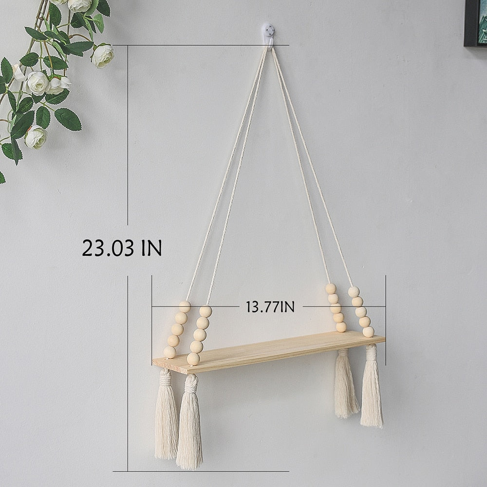 Macrame Floating Shelves