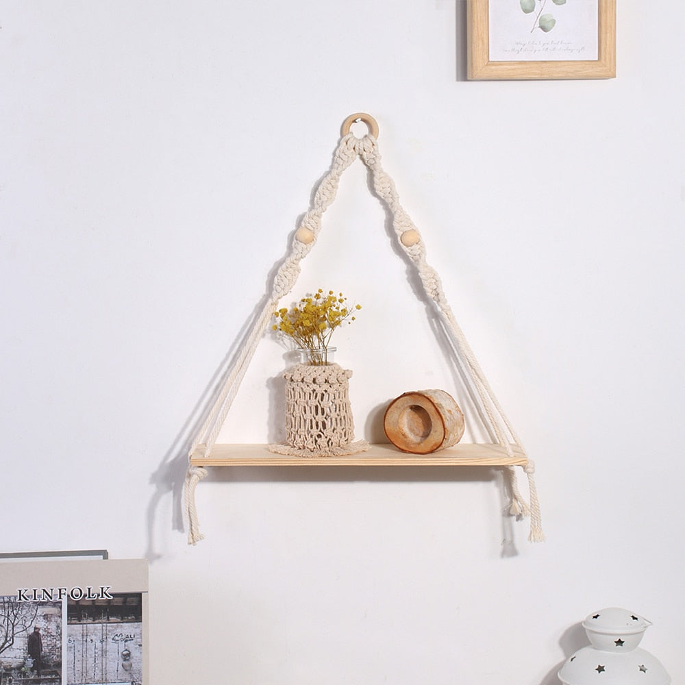 Macrame Floating Shelves