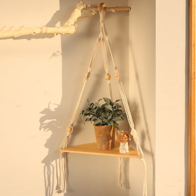 Macrame Floating Shelves