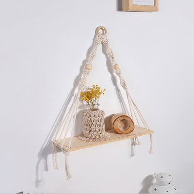 Macrame Floating Shelves