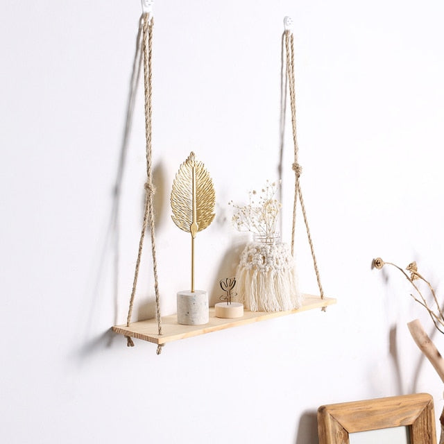 Macrame Floating Shelves