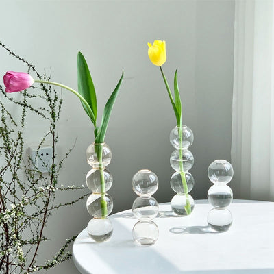 Nordic Glass Bottle Vase