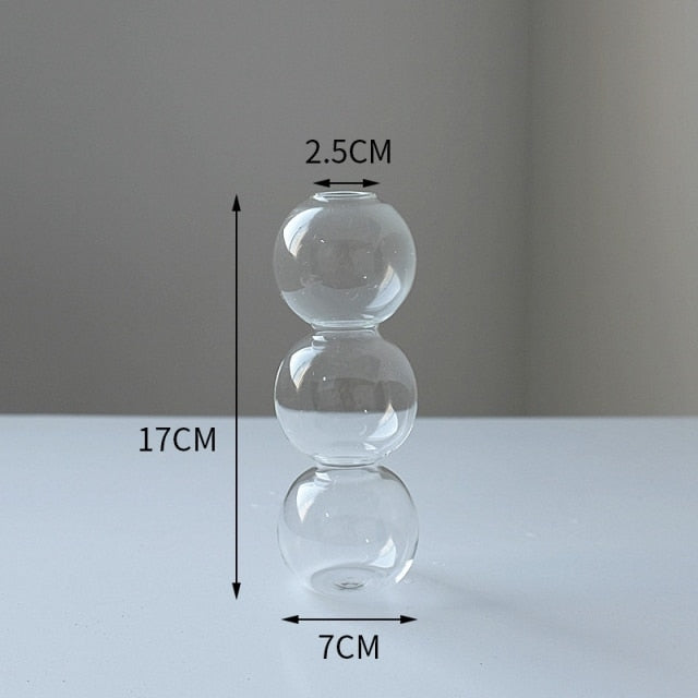 Nordic Glass Bottle Vase