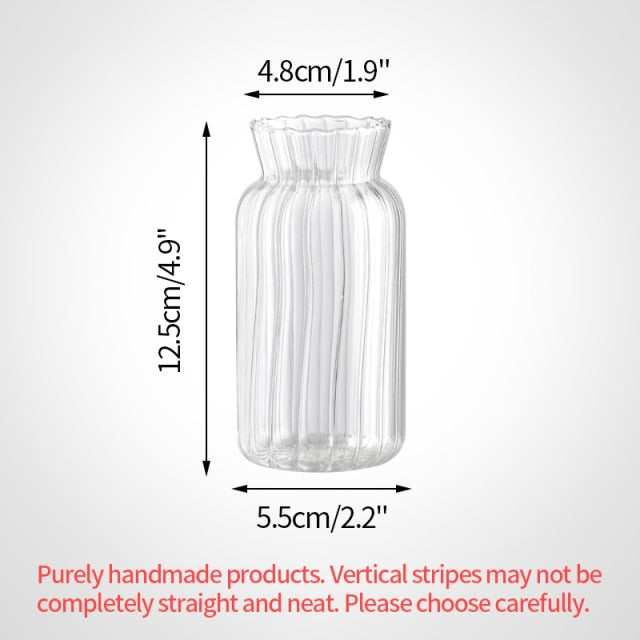 Nordic Glass Bottle Vase